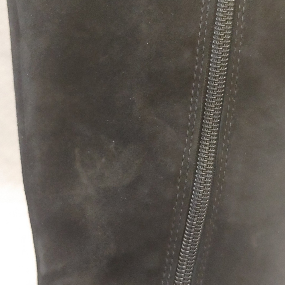 Naturalizer Jordan Suede Riding Boot Black- 8W - Picture 11 of 15